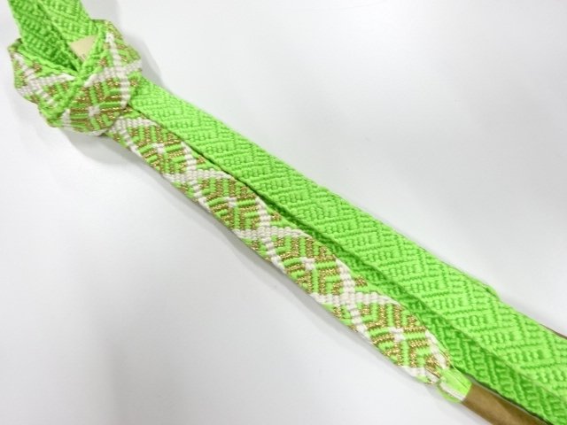 未使用品　正絹　手組帯締め